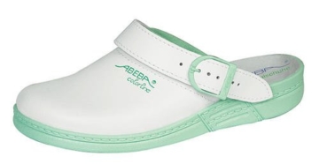 Arztschuhe Laborschuhe weiß mint ABEBA 5081 39 - 1